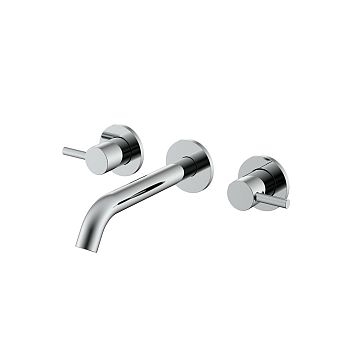 Nemo NM-2316CR Смеситель из стены для раковины с донным клапаном CHROME PLATED