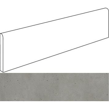 Italon Плинтус из керамогранита Avantgarde Iron 7,2x60 Battiscopa