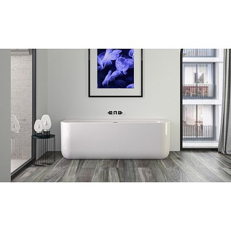 Ванна Knief Acrylic Tidy акриловая 180х80х60 см, белая глянцевая, слив-перелив Slot цвет хром.