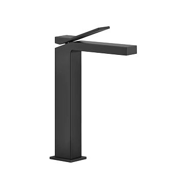 Gessi Rettangolo K Смеситель для раковины на 1 отверстие, излив 128мм, черный
