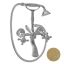 Nicolazzi Half Dome Смеситель для ванны на 2 отверстия, с ручным душем, цвет: OTTONE GREZZO