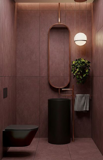 Керамогранит Art&Natura Moderno Stucco Burgundy Matt 60x120