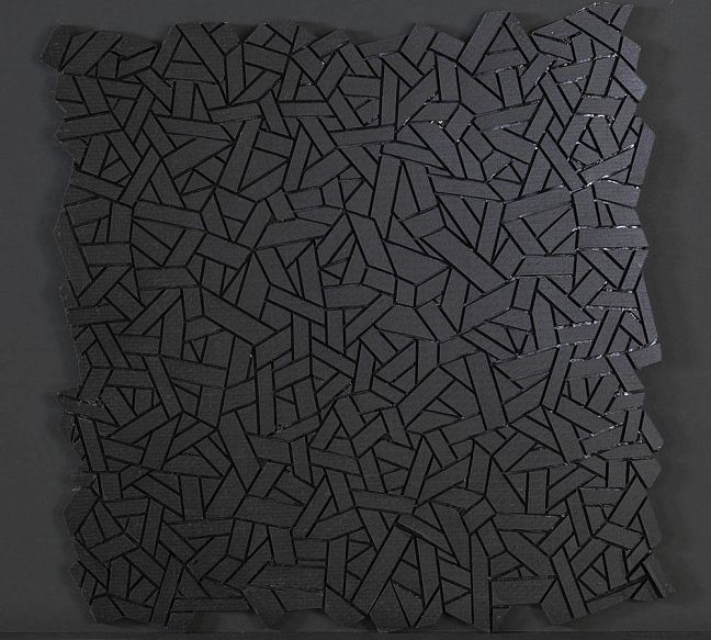 Микромозаика Sergio Savino Fasce Lisce 30x30 Nero Africa