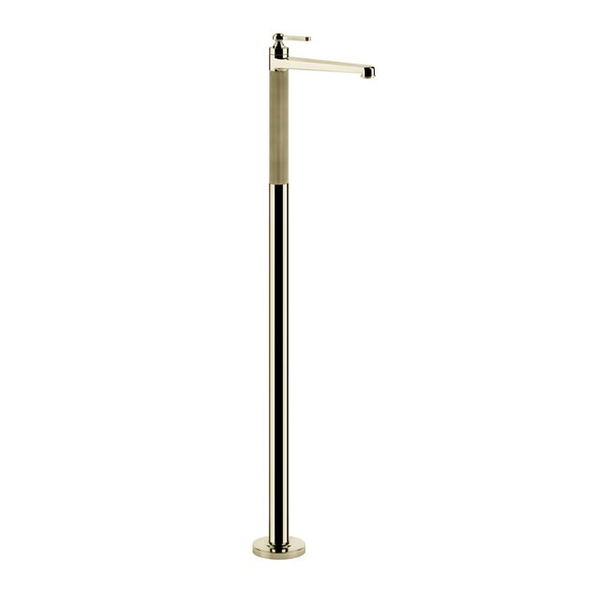 Gessi Venti20 Смеситель напольный для раковины, излив 208 мм, внешняя часть, Brass PVD