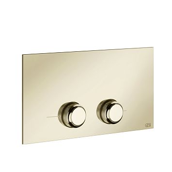 Gessi Venti20 Клавиша смыва для унитаза двойная, для инсталляций Viega, Brass PVD