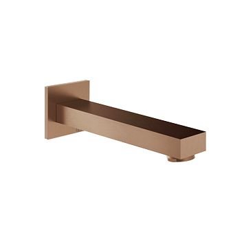 Gessi Inverso Rigato Настенный излив для ванны, Copper Brushed PVD