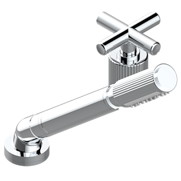 Смеситель  THG Estrela устанавливаемый на борту с ручным душем с ручкой одновременной регулировки – потока/температуры