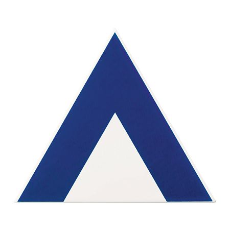 Керамическая плитка Petracers Triangolo Pinco Blu Su Bianco 17x17