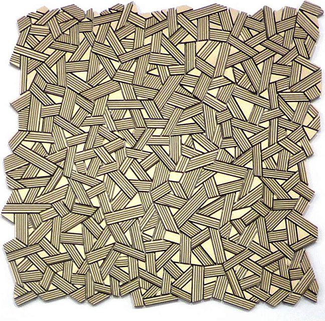 Микромозаика Sergio Savino Fasce Rigate 30x30 Aurum