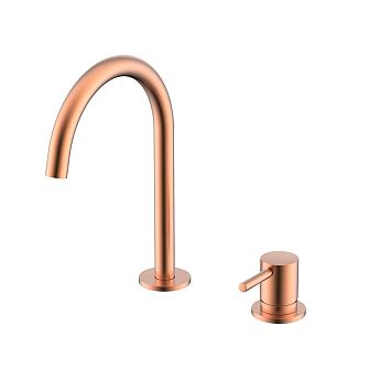 Nemo NM-2318RG Смеситель для раковины с донным клапаном ROSE GOLD