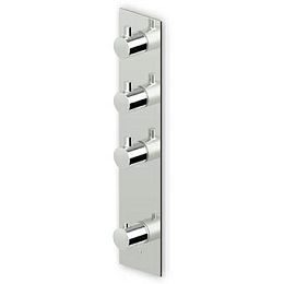 Встроенный термостатический смеситель Zucchetti Pan для душа, 1/2&rdquo;, с 3 запорными клапанами, цвет: хром купить в Москве: интернет-магазин StudioArdo