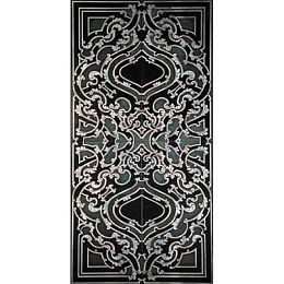 Мраморная плитка Akros La Dolce Vita Sublime XL TS 4 modules Nero Marquinia Silver 61x122 купить в Москве: интернет-магазин StudioArdo