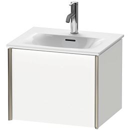 Duravit Xviu Тумба под раковину ш-510, г-420, в-397 подвесная, цвет:-белый, поверхность бокового алюминиевого профиля, цвет: Champagne Matt (бежевый матовый) купить в Москве: интернет-магазин StudioArdo