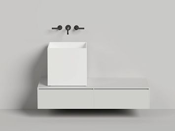 Раковина накладная Armonia SQUARE 03 покраска по RAL полностью