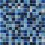 ART NATURA Смесь из стеклянной мозаики Primavera 2x2 Голубая матрица 322х322 на пленке