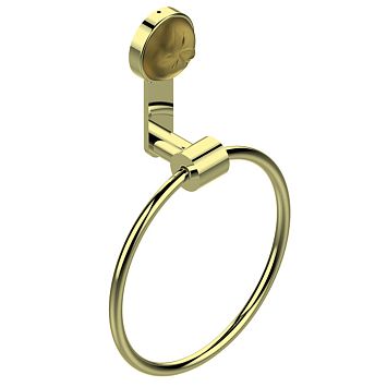 THG Pomme cristal lustré or Полотенцедержатель-кольцо  18см., подвесной, цвет: Soft gold