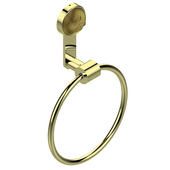 THG Pomme cristal lustré or Полотенцедержатель-кольцо  18см., подвесной, цвет: Soft gold