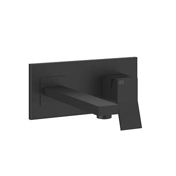 Gessi Rettangolo K Встраиваемый однорычажный смеситель для раковины с индивидуальной длиной излива (70-300мм)(внешние части), черный