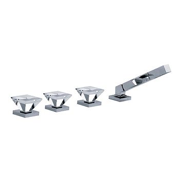 Смеситель для ванны с душевым гарнитуром ½“ Joerger Empire Royal Crystal 626.40.150.xxx-AA