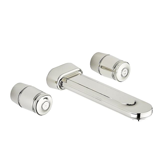 THG CORVAIR Смеситель для раковины настенный, c 2 вентилями, внешняя часть, цвет: хром