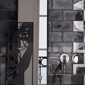 Керамическая плитка Equipe Splendours Black 7,5x15