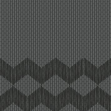 Керамогранит Mutina Tape Zigzag Half Black 20,5x20,5