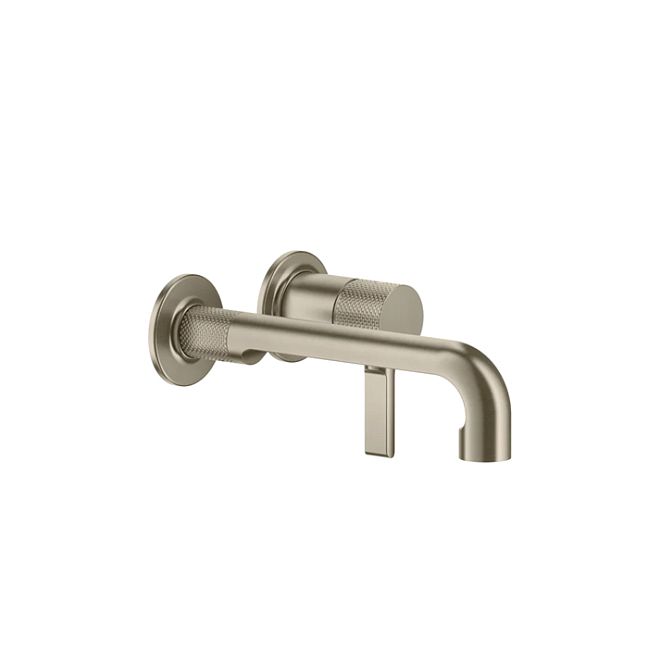 Gessi Inciso Встраиваемый смеситель для раковины с изливом 219-189мм (внешние части), Finox Brushed Nickel