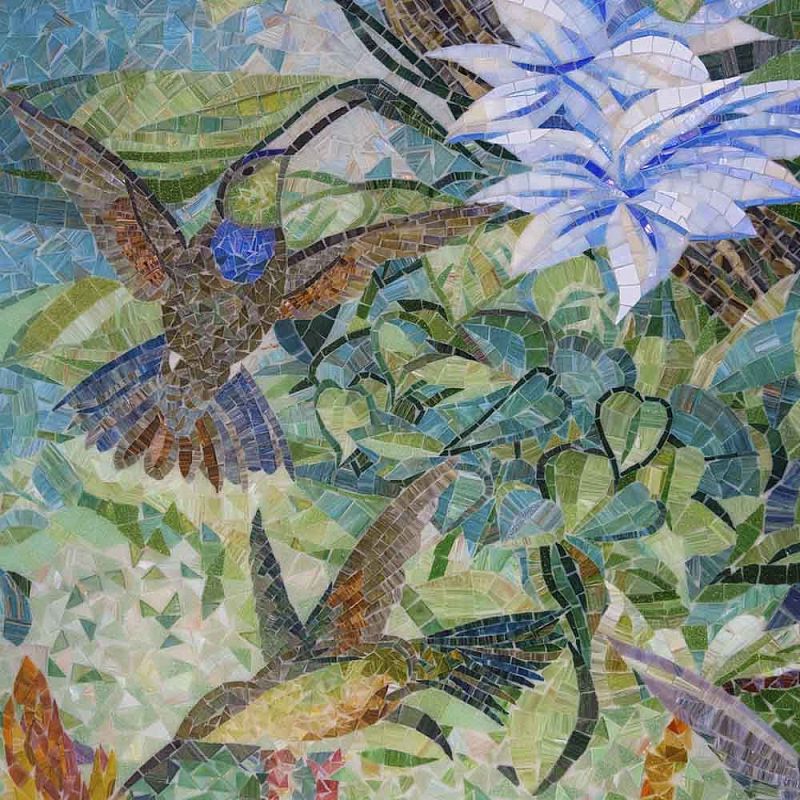 Панно из стеклянной мозаики Прима-Материя 2850x3000 Art&Natura Decoro купить в Москве: интернет-магазин StudioArdo