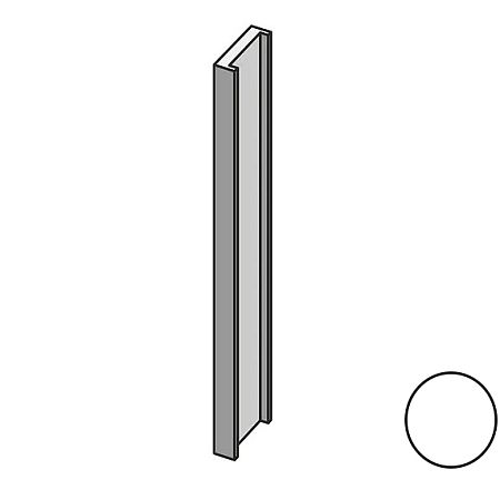 Mutina  Вертикальный профиль  Brac Profilo In Salice Bianco 12,5x300
