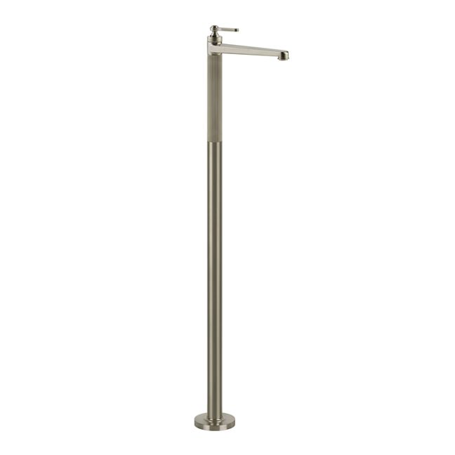 Gessi Venti20 Смеситель напольный для раковины, излив 208 мм, внешняя часть, Finox Brushed Nickel