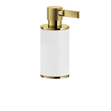 Gessi Inciso Дозатор для жидкого мыла настольный, белый/золото