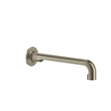 Gessi Inciso Настенный излив 255мм, на 1/2, комбинируемый с удаленным управлением (не входит в комплект), Finox Brushed Nickel