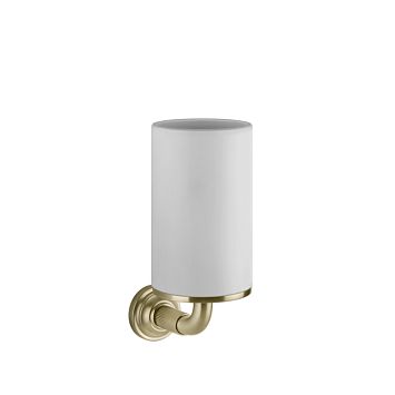 Gessi Venti20 Стакан подвесной, белый, фурнитура Brushed Brass PVD