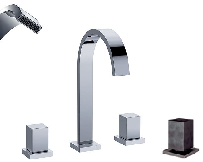 Jorger Empire Royal Смеситель для раковины на 3-и отверстия, с донным клапаном, цвет 096 Nerz matt