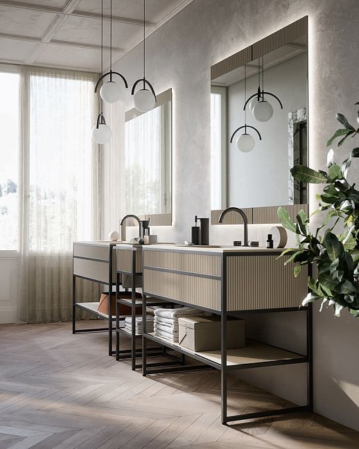 Oasis Academy Комплект Tortora Elegance и чёрный матовый L110 x W53 x H84 cm