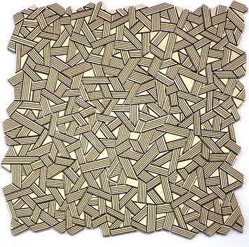 Микромозаика Sergio Savino Fasce Rigate 30x30 Aurum