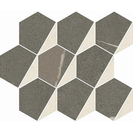 Керамогранит Italon Metropolis Mosaico Hexagon Warm 25,4x31