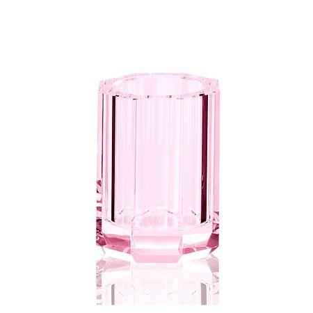 Decor Walther Kristall BER Стакан настольный, хрустальное стекло, цвет: розовый