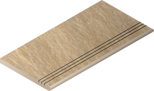 Italon Керамогранитная ступень District X2 Gradino Round DX Send 30x60 Grip