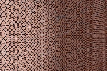 Микромозаика  Sergio Savino Pentagoni 30х30.8см, настенная, цвет: Gold Brown