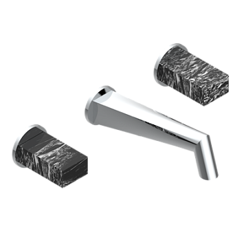 Внешняя часть смесителя THG Montaigne marbre Grand Antique встраиваемого в стену для раковины на три отверстия с изливом ГОЛИАФ