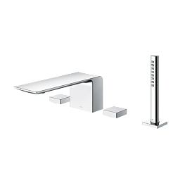 Смеситель на борт ванны TOTO NEOREST на 4отв, с ручным душем, цвет хром купить в Москве: интернет-магазин StudioArdo