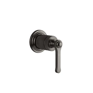 Gessi Venti20 Смеситель встраиваемый, однорычажный, внешняя часть, Black Metal Brushed PVD