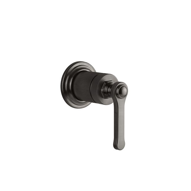 Gessi Venti20 Смеситель встраиваемый, однорычажный, внешняя часть, Black Metal Brushed PVD