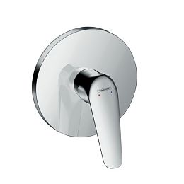 Смеситель для душа Hansgrohe Novus Однорычажный Highflow, скрытый монтаж, внешняя часть, цвет: хром купить в Москве: интернет-магазин StudioArdo