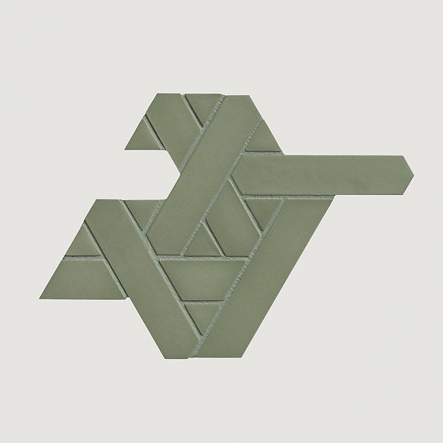 Mutina Керамогранит Weaving San Jiao Green 42,9x30,3 Matt