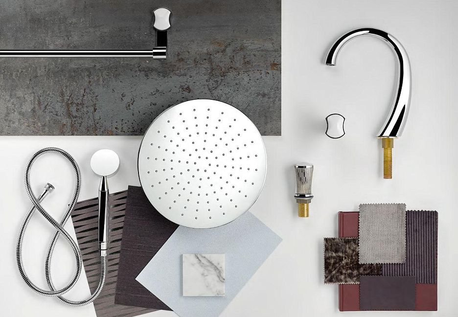 Infini white porcelain with platinum decor