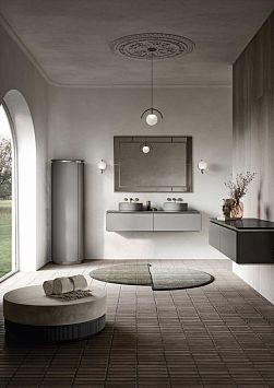 Комплект мебели Oasis Naos, подвесной, столешница: Покрытие Purefeel "Trim Grey", Отделка: Матовый лакированный цвет "Trim Grey"