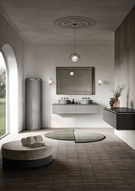 Комплект мебели Oasis Naos, подвесной, столешница: Покрытие Purefeel "Trim Grey", Отделка: Матовый лакированный цвет "Trim Grey"