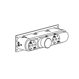 Carimali W5104 Встраиваемая часть термостатического смесителя на 6 выходов G 1/2&quot; купить в Москве: интернет-магазин StudioArdo